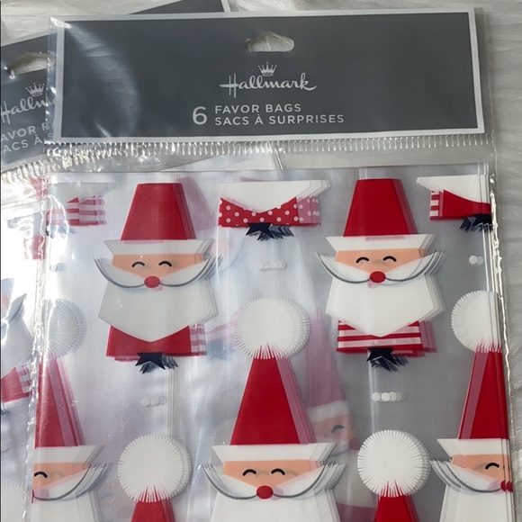 Hallmark ‘24’ Santa Favor Bags w/ Ties, NWT-Sealed - Picture 1 of 8